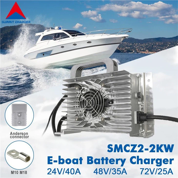 Laivas akumulatoru lādētājs